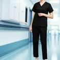 thumbnail image 1 of Conjunto de uniformes de enfermería, pantalón, fácil de limpiar, conjunto de uniformes de enfermería presentables, ropa de trabajo de enfermería XL, 1 of 10