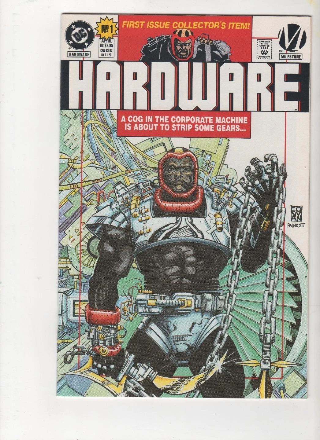 Hardware #1, NM 9.4, 1st Appearance & Origin, 1st Print, 1993