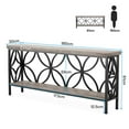 thumbnail image 2 of Barara King Console Table, Entryway Table, Console Sofa Table, Display Shelf,2-Tier Console Table, 70.9" Industrial Sofa Table Behind Couch,Gray, 2 of 4