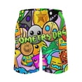 thumbnail image 3 of Geometry Dash Mens Board Shorts Quick Dry Swim Trunk Lightweight Soft Swimsuit Bathing Suit for Boys 3XL, 3 of 8