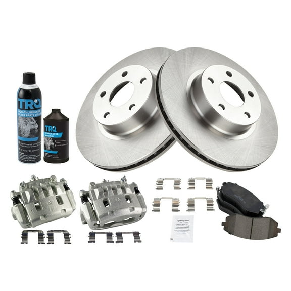 TRQ Front Brake Pad & Rotor Kit BKA44319 Fits Select 2005-2006 Saab 9-2X , 2003-2008 Subaru Impreza , 2002-2005 Subaru Legacy