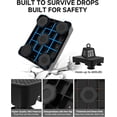thumbnail image 4 of Adjustable Step Stool for Adults, Bed Step Stools, 600 LBS Capacity Safety Wide Step Platform, Indoor and Outdoor Steps for Seniors, Non-Slip Stepping Stool Elderly Assistance, Black, 4 of 8