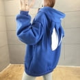 thumbnail image 5 of Fesfesfes Women Hooded Long Sleeve Ladies Letter Hooded Ladies Sweatshirt Tops Blouse Under $10, 5 of 6