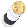 thumbnail image 1 of Reflector de luz 5 en 1 asidero Oro Plata Blanco Negro Reflector Durable Portátil Simple para exteriores para fotografía de retratos para interiores ANGGREK Otros, 1 of 8