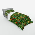thumbnail image 2 of Ambesonne Christmas Bedding Set 3 Pcs, Xmas Accessories Pine, Twin XL, Dark Green Brown and Red, 2 of 2