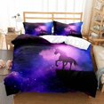thumbnail image 1 of 3d Printed Unicorn Bedding Set Duvet Cover Quilt Cover Pillowcase Single Double Kids Xmas Gift PYL12, 1 of 1