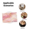 thumbnail image 5 of Joocar Pink Marble Gold Vein Placemats Set Of 4 For Home Kitchen Table Decor 12x18 inch Linen Table Mats Set Of 4 For Home Kitchen Table Decor 12x18 inch, 5 of 5