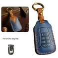 thumbnail image 1 of MYG Leather Car Remote Key Fob Cover Case for ISUZU MU-X MUX MU X D-MAX 4Button Blue, 1 of 8