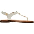 thumbnail image 6 of Tommy Hilfiger Womens Bennia Embellished Faux Leather Thong Sandals, 6 of 7