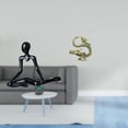 thumbnail image 2 of Desktop Brass Mini Chinese Figurine Thinker Abstract Sculpture Unique Ornament for Bedroom Office Tabletop Decor, 2 of 8