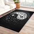 thumbnail image 1 of Tai Chi Rugs for Living Room Bedroom Entryway - Yin and Yang Rug 2x3 - Black and White Carpet for Home Decor - Washable Non Slip Patterned Indoor Small Area Rug - Soft & Low Pile (ZN&776), 1 of 7
