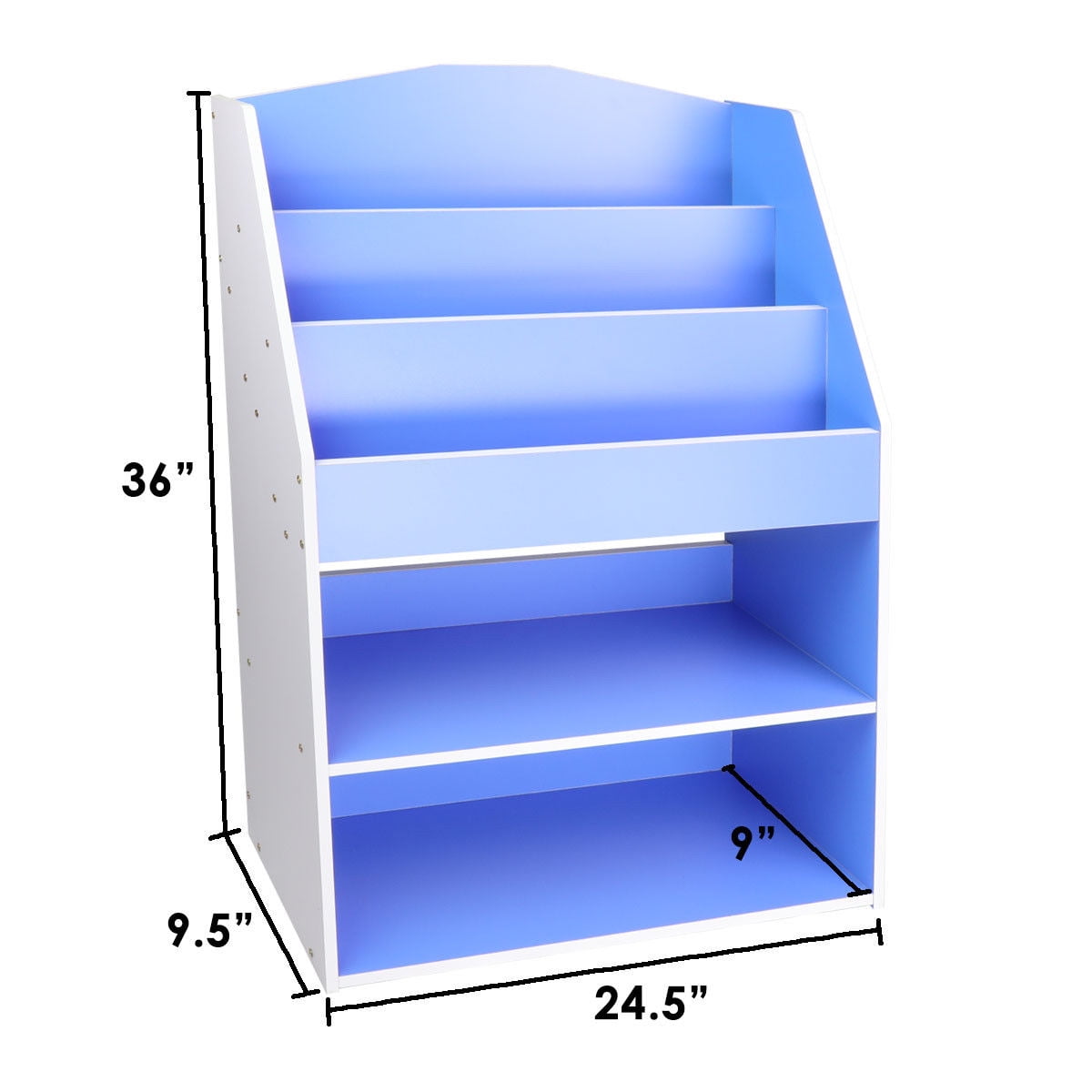 kids bookshelf with toy storage
