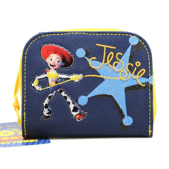 Toy Story Jessie Navy/Yellow Bi-fold and Zipper Pouch Kids Wallet