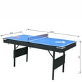 thumbnail image 5 of 3-in-1 Multifunctional Game Table with Pool Table, Table Tennis Table and Dining Table, Indoor Game Table for Adults and Children, Folding Pool Table with Complete Accessories, Green, 5 of 10
