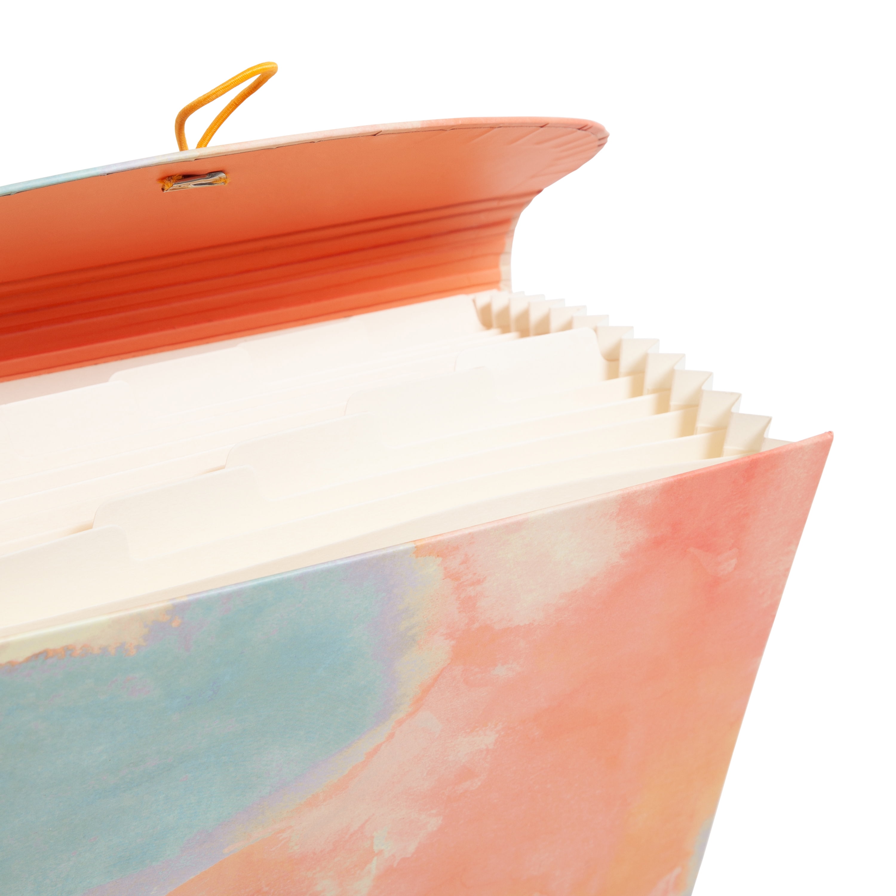 U Brands 13 Pocket Expandable File, 13 x 9.2 x 1.5 in., Artistic Touch Sky Blue, Assorted Colors