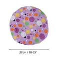 thumbnail image 2 of Unique Bargains 1 Pc Geometric Double Layer Shower Cap for Bathroom Purple EVA Polyester, 2 of 6