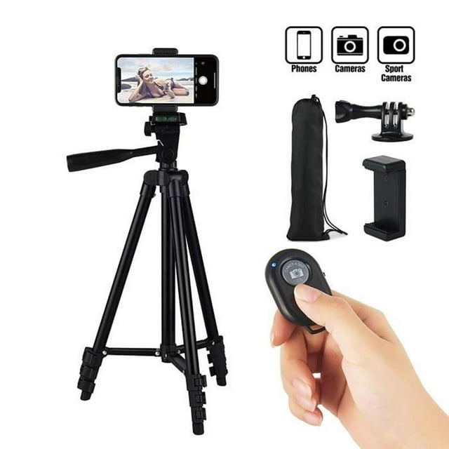 maytalsory Phone Tripod Adjustable Aluminum Lightweight Smartphone Tripod Camera Tripod
