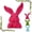 16### Red, variant on Faux Moss Flocking Rabbits Head Figurine Decoration for Living Room Garden Balconies or Easters Tabletop Display Ornament Flocking Resin Bunnies Head Ornament,Blue