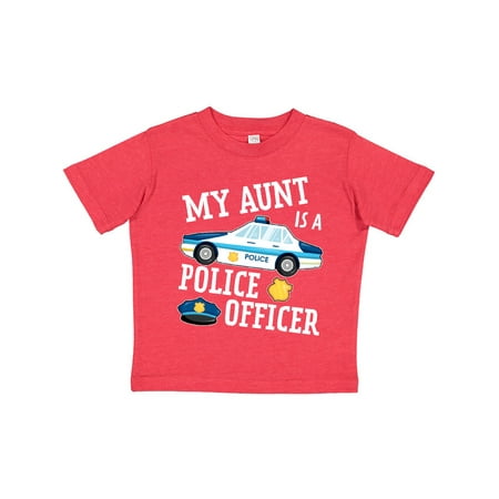 

Inktastic My Aunt is a Police Officer Gift Toddler Boy or Toddler Girl T-Shirt
