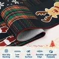 thumbnail image 3 of HOMERRY Xmas Rug Plaid Home Decor Carpet Indoor Modern Washable Non-slip Area Rug for Living Room 9' x 12' Black, 3 of 5