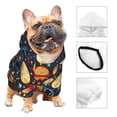thumbnail image 3 of KLL Colorful Astronomy for Basic Dog Hoodie - Pet Hoodie Sweater with Leash Hole - Cute Dog Sweatshirt - Pet Clothes Hooded Sweatshirt for Dog & Cat -X-Small, 3 of 8