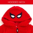 thumbnail image 3 of Marvel Avengers Spider-Man Cozy Sherpa Zip Up Cosplay Coverall Newborn to Infant, 3 of 5