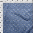 thumbnail image 3 of oneOone Rayon Medium Blue Fabric Floral Sewing Fabric By The Yard Printed Diy Clothing Sewing Supplies 56 Inch Wide, 3 of 4