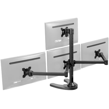 VIVO Triple Monitor Desk Mount – Heavy Duty, Telescoping Arms, Fits 34-38" & 24-27", STAND-TS03C