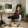 thumbnail image 3 of POLERO Brushed Elastic Fabric All-in-One Office Swivel Chair Slipcover for Workspace Gaming, Anti Dust Anti Corrosion Rotating Chair Cover, Horse Celestial Night, 3 of 7