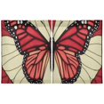 thumbnail image 2 of Stained Glass Butterfly Pattern 27"x24" Linen Look Cafe Curtain Set with Privacy and UV Protection, 2 of 8