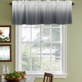 thumbnail image 4 of Grey Ombre Valances for Windows, Decorative Rod Pocket Window Valance Curtains, Gray White Gradient Modern Abstract Art Short Curtain Drapes for Kitchen/Bathroom/Living Room, 2 Panels, 42" W x 18" L, 4 of 8