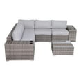 thumbnail image 3 of Living Source International 8-Piece Sectional Sofa Set with Cushions in Gray, 3 of 5