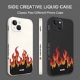 thumbnail image 4 of Funda De Teléfono De Fuego Feroz Para IPhone 13Pro 13 12 Mini Pro 5G Max Silicona Líquida Con Patrón Lateral, 4 of 4