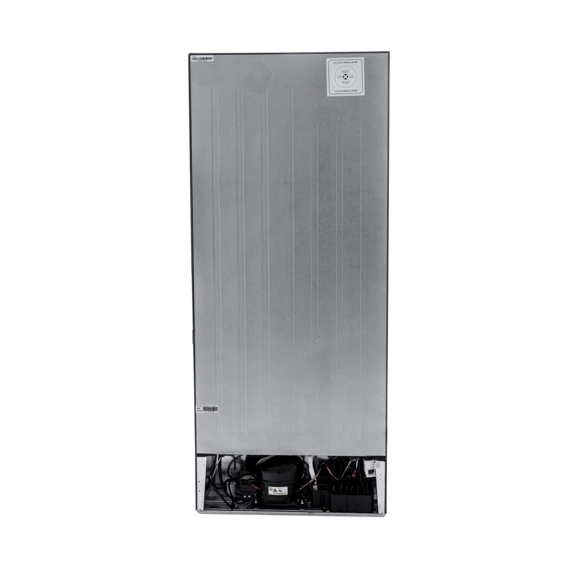 Magic Chef 17.6 Cu Ft Top-Mount Refrigerator in Platinum Steel