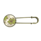 thumbnail image 1 of Broche de Metal antiguo verde planta pintura marron Unbranded, 1 of 3