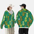 thumbnail image 4 of KLL Ananas1 Imprimé Sweat à Capuche Extérieur Protection Solaire UPF 50+ pour Hommes et Femmes Manches Longues Pêche Randonnée Performance-Medium, 4 of 7