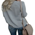 thumbnail image 2 of Pull-Over Tricoté à Manches Longues Motif Cœur pour Femmes Saint-Valentin Noir TTG, 2 of 8