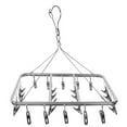 thumbnail image 1 of Clothes Hanger, Clothes Drying Rack  Rotatable With 26 Spring Clips For Outdoor For Balcony For Bedroom, 1 of 8