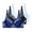 Dark Blue, variant on 3 Pack Lace Bralettes for Women Plus Size Push Up Underwire Lingerie Bras Floral See Through Breathable Demi Balconette Bras Purple#02 95C