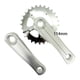 thumbnail image 5 of Juego de bielas para bicicleta para niños perfecl de aleación de aluminio 28T Gris plata, 5 of 8