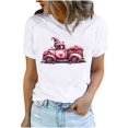 thumbnail image 2 of Otvok Womens Valentine'S Day Lover Printed T-Shirt Round Neck Short Sleeve Tops, 2 of 6