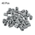 thumbnail image 3 of Unique Bargains M3 M5x6mm Threaded Inserts Carbon Steel Nickel Plated Silver 40 Pack, 3 of 5