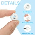 thumbnail image 3 of Uxcell Plastic Cord Locks, Single Hole Toggle Stopper Round Ball Shaped Adjustable Cord Stops Fastener White, 3 of 6