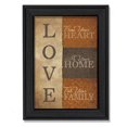 thumbnail image 1 of TrendyDecor4U RAD377-405 "Love" by Lauren Rader Printed Framed Wall Art, 1 of 3