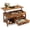 Rustic Brown, variant on GALAXHERO Coffee Table, 39" Lift Top Coffee Table with Hidden Compartment, Storage Drawers and Storage Shelf for Living Room, Reception Room Greige
