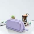 thumbnail image 2 of Multi-compartment Pencil Case, Four-window Pencil Case Solid Color Large-capacity Multifunctional Storage Bag For Pupils Dirt-stationery Storage Bag, Ideal for Organizing Markers Erasers Small Items, 2 of 6