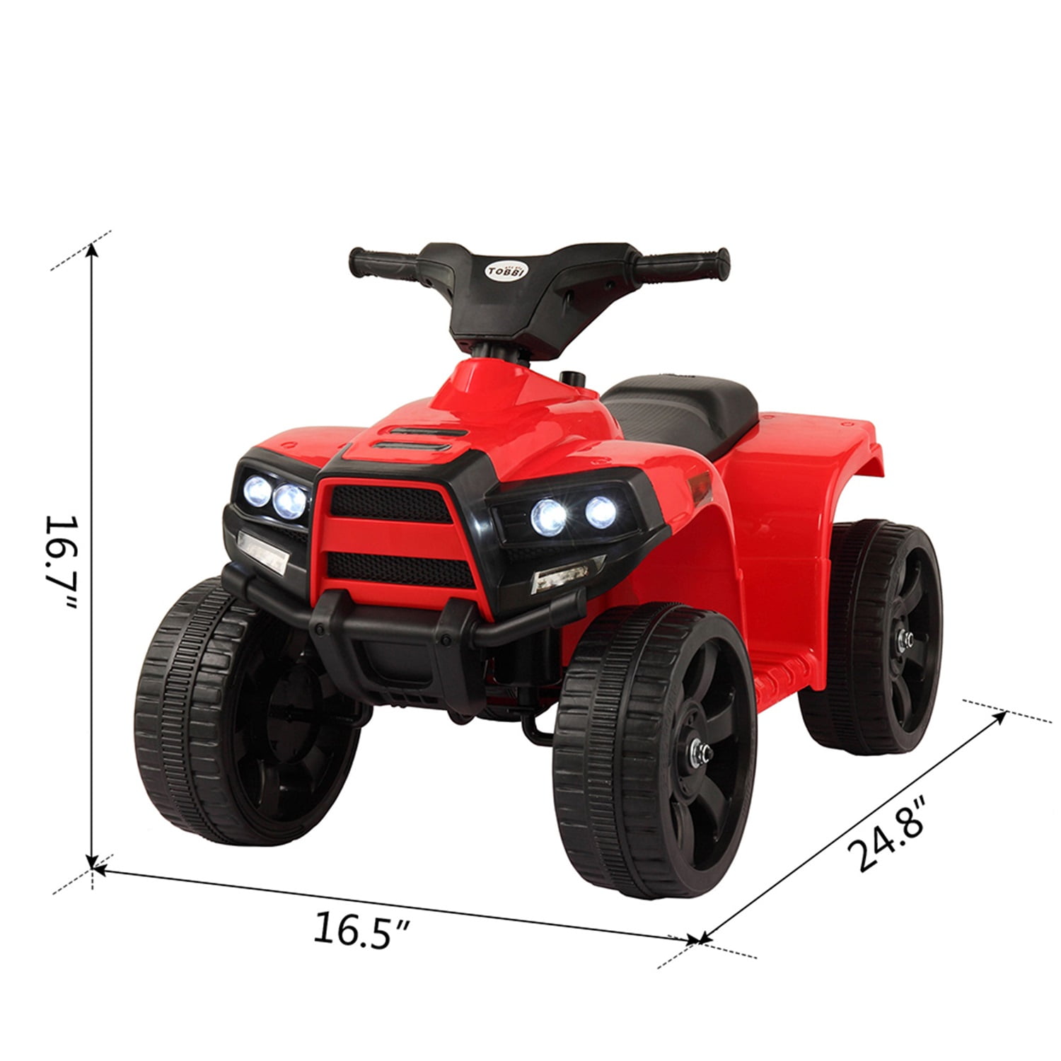 CIPACHO 6V Kids Ride On Car, Rugged 4-Wheeler Electric Cars to Ride Jeep Car for Children Child Boys, Gift Ride-On Car Vehicle Toy w/ LED Lights, MP3, Red CIPACHO 6V Kids Ride On Car, Rugged 4-Wheeler Electric Cars to Ride Jeep Car for Children Child Boys, Gift Ride-On Car Vehicle Toy w/ LED Lights, MP3, Red