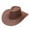 Coffee, variant on yunLCZ Straw Cowboy Hat for Men Womens Women's Straw Cowboy Hat Cowgirl Woven Sun Hat Western Cowboy Hat polyester Black One Size