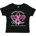 thumbnail image 3 of Inktastic Staying Strong Together with Pink Breast Cancer Ribbon Boys or Girls Toddler T-Shirt, 3 of 5