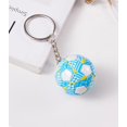 thumbnail image 3 of Llavero KCKEYS Mini Colgante de Pelota de Fútbol Azul, 3 of 3